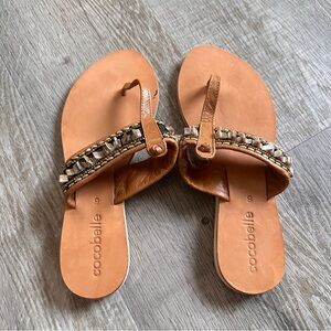 Cocobelle beaded sandals size 9